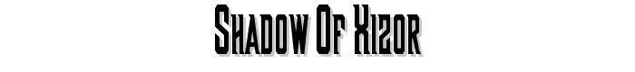 Shadow of Xizor font
